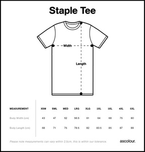Mens Style T-Shirt Size Guide